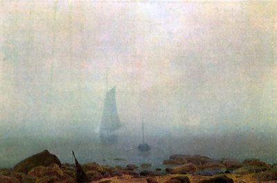 Spiaggia marina nella nebbia da Caspar David Friedrich